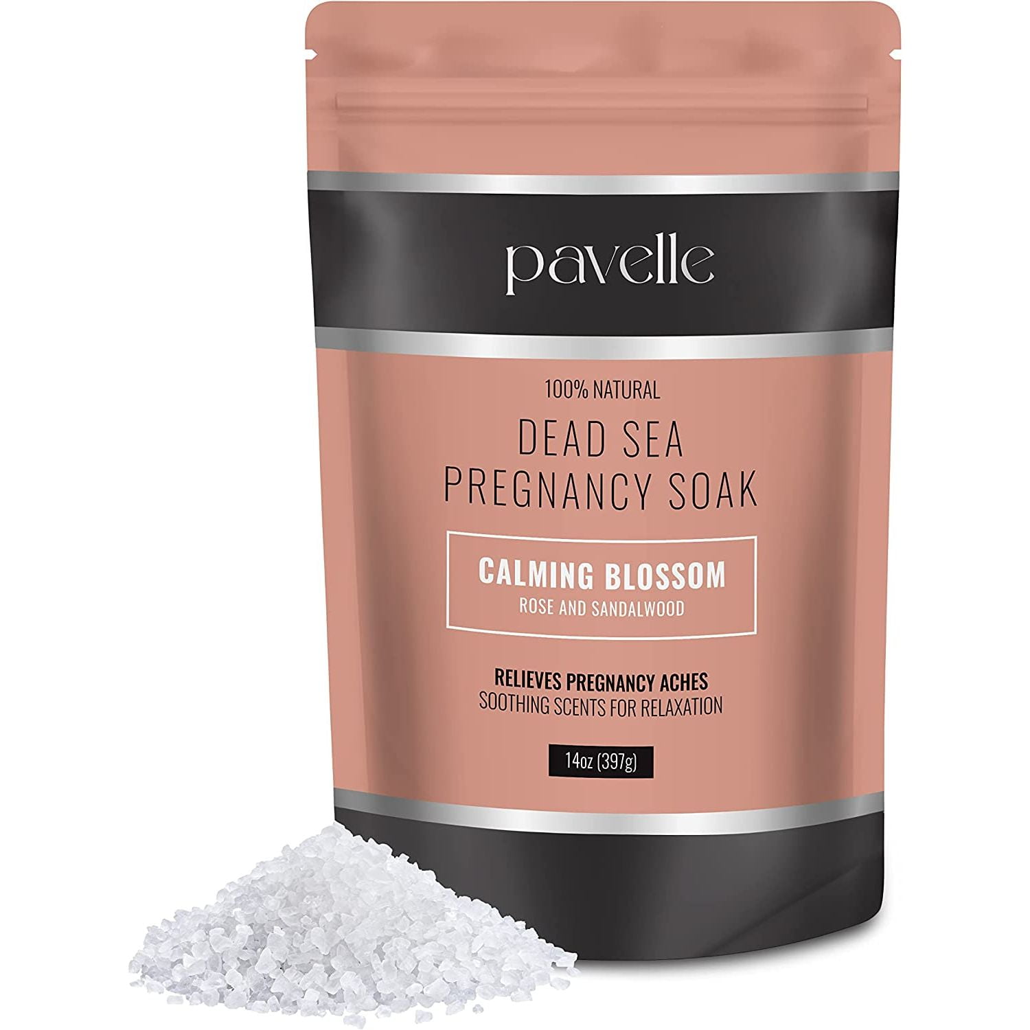 Pavelle Dead Sea Pregnancy Magnesium Flakes Salt Bath Soak Calming