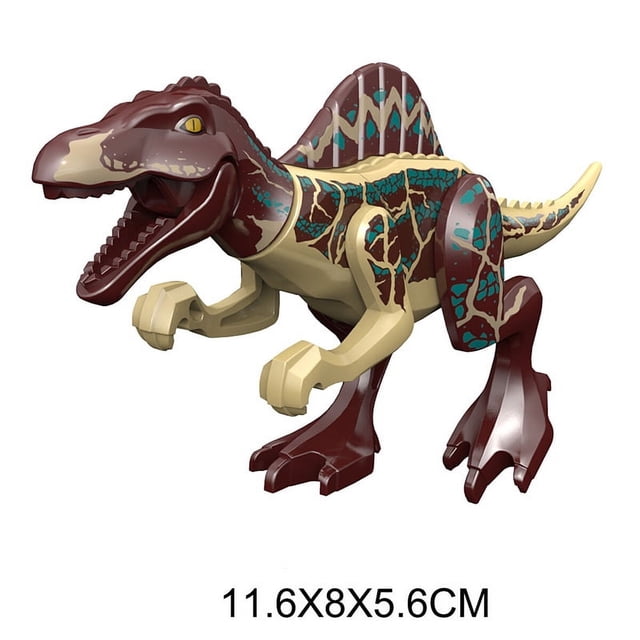 Dinosaur World Building Blocks Set, Large Dinosaur Figures T-Rex Velociraptor Triceratops, DIY Assembled Educational Construction Toy, STEM Learning Building Kit Gift for Kids Boys Girls