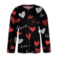 thumbnail image 4 of Valentine's Day Cardigans for Women Trendy Long Sleeve Button Down Cardigan Sweater Dressy Valentine's Day Knit Cardigans, 4 of 6