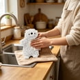 thumbnail image 4 of Bear Chenilles Hand Towel Cute Cartoons Bear Fuzzy Fuzzy Ball Hand Towel Absorbent Decorative Fuzzy Ball Hanging Towel For Bathrooms And Kitchens, 4 of 6