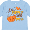 thumbnail image 4 of Inktastic Cutest Pumpkin in the Patch with Orange Heart Boys or Girls Long Sleeve Toddler T-Shirt, 4 of 5
