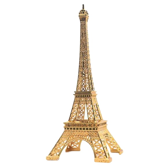 CATIEBYE Metallic Eiffel Tower Decorative Iron Sculpture Model for Home and Office Desk, 1 Set