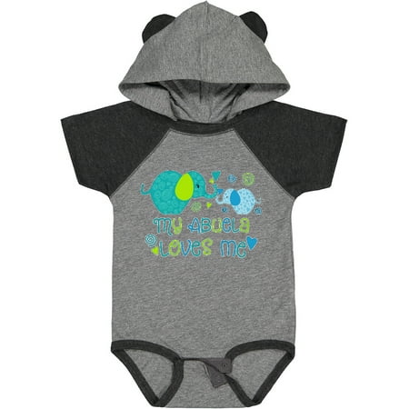 

Inktastic My Abuela Loves Me- Cute Elephants Gift Baby Boy or Baby Girl Bodysuit