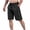 Black-mens shorts, variant on Hfnxid Shorts for Mens Elastic Waist Quick Dry Athletic Trouser Ice Silk Workout Short Trouser Summer Casual Pant with Pockets Gray XL