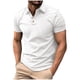 thumbnail image 2 of pstuiky camisetas de hombre, Camisa informal de verano de manga corta con cuello alto y botones para hombre camisetas de hombre xl, 2 of 6