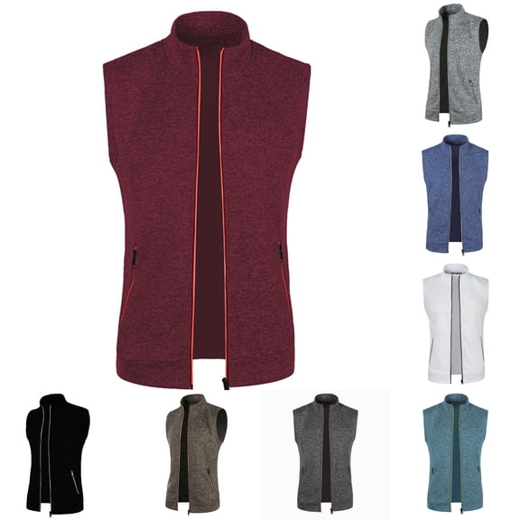 Casual Men's Vest with Loose Design - Winter Warm Down Cotton Vest Coat for Layering, Christmas Activities, and Daily Wear, Ideal for Comfort,Black,L