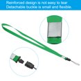 thumbnail image 3 of Uxcell 17" Neck Lanyards 0.6" Width Detachable Strap Lanyard for ID Badge Keys Green 20 Pack, 3 of 5