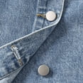thumbnail image 5 of OOOUM Girls Distressed Skorts Skirts Button Front Washed Denim Skirt With Shorts Fashionable Stretch Y2K Summer Short Skirt Blue 12-13 Years, 5 of 7