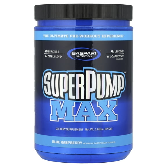 Gaspari Nutrition SuperPump Max Blue Raspberry Ice - 1.41 lbs