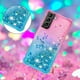 thumbnail image 4 of Funda para Samsung Galaxy S21 Plus 5G Transparente con Brillos Carcasa Protectora Antigolpes con Glitter Brillante, 4 of 5