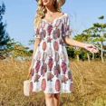 thumbnail image 2 of Watercolor anatomy collection Sleeveless Dress chic and elegant evening dress women's fashion dresses, 2 of 6