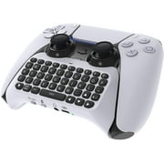 Clavier sans fil compatible avec la manette PS5, accessoires Bluetooth 3.0 Gamepad compatible avec la manette Playstation 5, haut-parleur intégré pour la messagerie et les jeux en direct