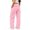 Pink, variant on Ticikt Kids Cargo Sweatpants, Drawstring Elastic Waist Multi‑Pocket Solid Color Wide Leg Casual Sports Trousers for Boys Girls,Khaki