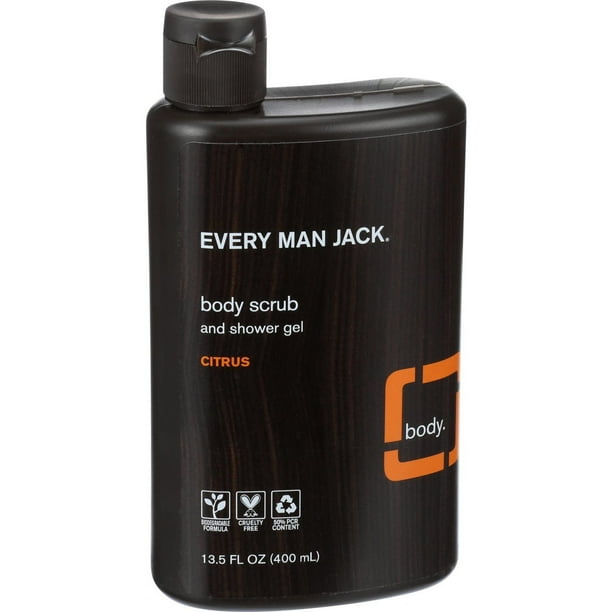 Every Man Jack Body Wash Citrus Scrub 13.5 oz
