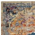 thumbnail image 5 of SAFAVIEH Bristol Waverly Traditional Polyester Area Rug, Blue/Orange, 10' x 14', 5 of 7