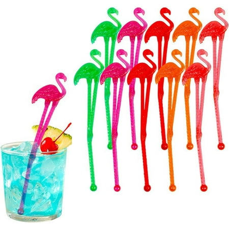 50 plastic flamingo mixing stick cocktail milk tea coffee juice drink mixing stick stirring stick