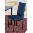 thumbnail image 3 of Comedor Troya 6 MOBILKRAFT Azul Sillas Tubulares Cubierta de Cristal, 3 of 3