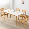 thumbnail image 2 of Gymax Rattan Dining Chairs Set of 2 Kitchen Dining Chairs w/ Simulated Rattan Backrest, 2 of 10