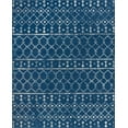 thumbnail image 3 of Transitional 5x8 Area Rug (5'3'' x 7'3'') Geometric Navy, Gray Living Room Easy to Clean, 3 of 12