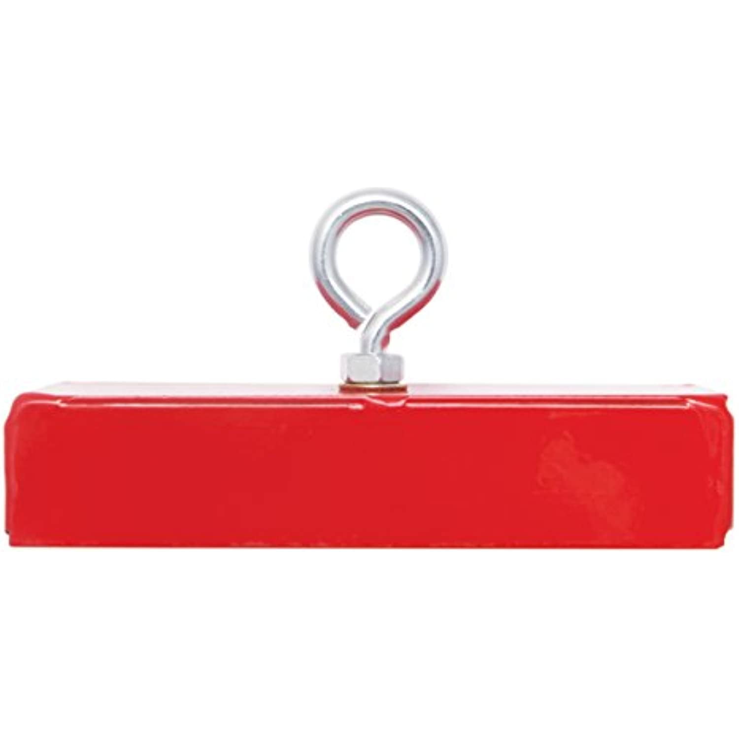 Master Magnetics Retrieving Magnet Heavy Duty - 150 lb Pull - 1 Pc, 5 in L x 2 in W Red