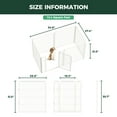thumbnail image 3 of FXW Homeplus Unleashed Indoor Dog Playpen - Stress-Free and Safe Play, Heavy Duty 32 Inch 6 Panels Dog Pen for Small and Medium Dogs, White│Patented, 3 of 7
