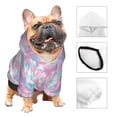 thumbnail image 3 of Fotbe Tie Dye Sudadera con Estampado para Perros Pequeños – Suéter con Capucha para Mascotas, Tela Suave de Forro Polar con Bolsillo-Large, 3 of 7