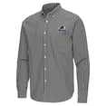 thumbnail image 2 of Men's Antigua Black Colorado Avalanche Ellis Tri-Blend Long Sleeve Button-Down Shirt, 2 of 3