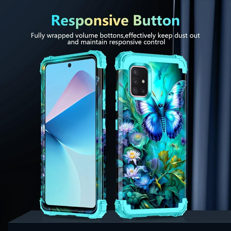 Meshine for Galaxy A51 5G Case,Three Layer Heavy Duty Shockproof
