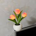 thumbnail image 5 of Artificial Flower Potted Plant Led Tulip Night Light Girl Table Lamp Simulation Bouquet_The Ultimate Gift, 5 of 5
