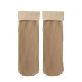 thumbnail image 2 of CFMIURAN Brown Long Casual Socks, Socks Ultrasoft Velvet Slim Thermal Socks Fleece Cozy Socks for Selected Velvet, 2 of 9
