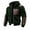 Green, variant on Men's Warm Winter Coats Thick Fleece Lined Hooded Jackets Faux Leather Spliced Zip up Bomber Coat Plus Size Casual Outerwear with Pockets