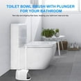 thumbnail image 7 of Toilet Brush and Plunger Set, 2 Packs Toilet Plungers for Bathroom Heavy Duty Toilet Bowl Brush and Holder Hidden Toilet Plunger and Brush Set for Deeply Cleaning - White, 7 of 7