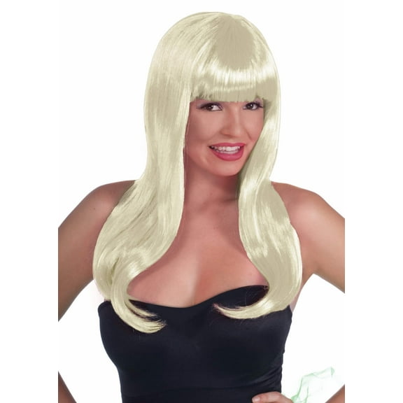 WIG-LONG BLONDE W/BANGS
