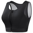 thumbnail image 2 of Womens Bras For Running Zippered Sports Underwear With Padding No Steel Ring Yoga Beautiful Back Sports Bra Bras for Women No Underwire Black L, 2 of 3