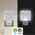 thumbnail image 5 of WOBOGO Flamingo Pattern with Tropical Leaves LED Night Light 2 Pcs Set 0.5 Watt Wall Plug in Dusk to Dawn Automatic Switch Soft White Light, 5 of 7