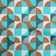 thumbnail image 1 of oneOone Polyester Spandex Turquoise Blue Fabric Geometric Fabric For Sewing Printed Craft Fabric By The Yard 56 Inch Wide, 1 of 4