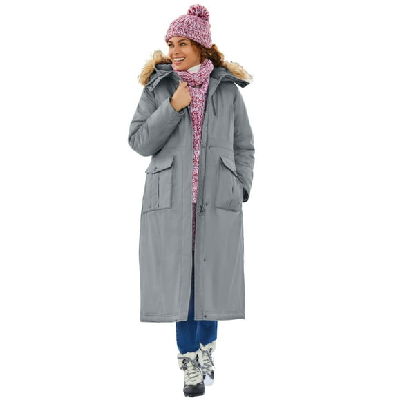Woman Within Plus Size The Arctic Parka In Extra Long Length