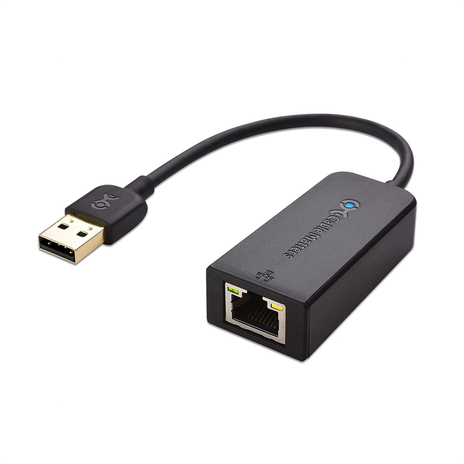Richer-R USB to RJ45 Adapter,USB 2.0 To RJ45 Ethernet Extension Extender Network Adapter Cable Wired Lan Ideal Use USB Cameras,Printers,Web Cameras,Keyboard,Mouse Extensions