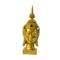 thumbnail image 4 of Estatua de Buda Zen Escultura Meditación Decoración Creativa Decoración Coleccionable Resistente Buda cabeza, 4 of 9