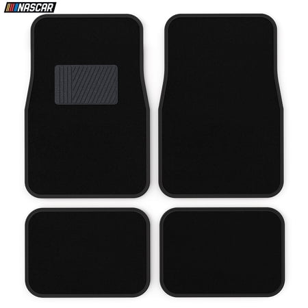 NASCAR Carpet Car Mats | 4-Piece Car Mats Full Set | Universal Fit for Car  Truck & SUV | All-Weather Protection | Automotive Floor Mats w/ Heel Pad