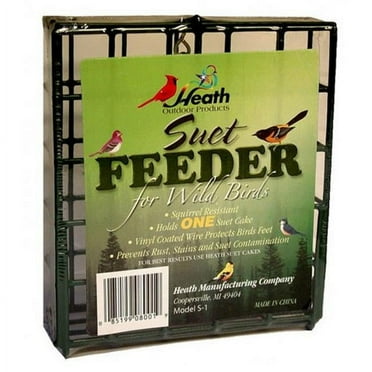Heath S-1-8 Single Hanging Suet Feeder, Metal