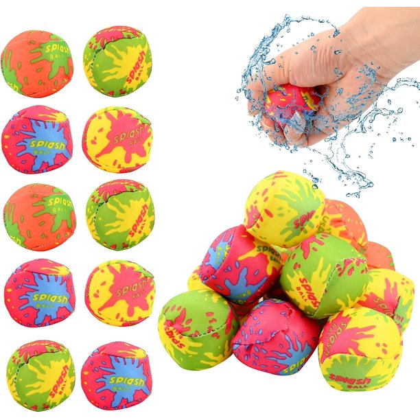 Bolas de agua reutilizables, bolas para salpicaduras de agua, bolas de remojo, bombas de agua de algodón suave para hacer malabares, bolas de piscina, juguetes para niños y adultos, actividades acuáti