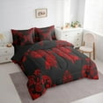 thumbnail image 3 of Castle Fairy Bohemian Damask Bowtie Bedding Comforter Set 7pcs for Teens Female Men,Traditional Floral Flower Queen Bedding Sets Super Cozy,Vintage Exotic Style Bowknot Queen Sheet Sets, 3 of 8