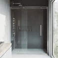 thumbnail image 3 of Vigo Erie 59 1/2 to 60 1/2 in. x 73.5 in. Framed Sliding Shower Door in Chrome with Clear Glass and Handle, 3 of 11