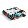 thumbnail image 5 of Lush Decor Poppy Garden Floral Cotton Reversible Throw, 60x50, Multi, Single, 5 of 5
