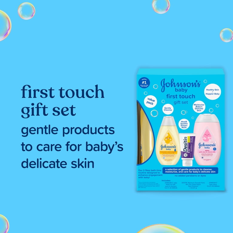 Johnson's Baby First Touch Gift Set, 3-Piece photo 3