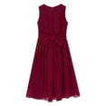thumbnail image 2 of DPOIS Kids Girls A-Line Pleated Chiffon Dress Round Neck Sleeveless Flower Girls Dress, 2 of 2