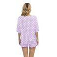 thumbnail image 3 of EFINNY Women's Pajamas Set Short Sleeve 2 Piece Soft Comfy Nightwear Set Retro Polka Dot Loungewear Sets,S-XXL, 3 of 6