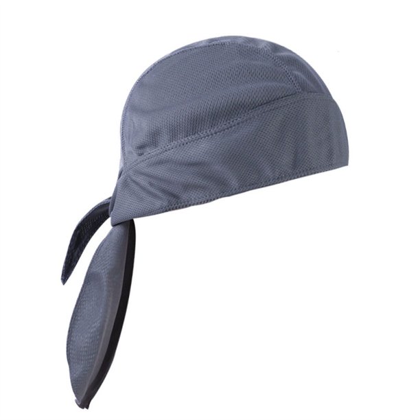 Eigraketly Sombreros Gorros de quimio Pañuelo para la cabeza Bandana Quick Sun Pasamontañas atado por detrás Hip Pop Head Wrap Casco Capucha interior Ciclismo gris Eigraketly OD020489-08B