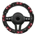 thumbnail image 2 of Yuyamidu Cherry Auto Steering Wheel Cover Warm Thick Steering Wheel Protection Universal 15 Inch Sedan Steering Wheel Devorative Accessories for Women, 2 of 7